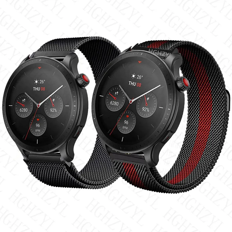 Amazfit GTR 42mm きれいです　ベルト4本おまけ 22mm Magnetic strap For Amazfit GTR 4 3 2 2e Smart Watch Band