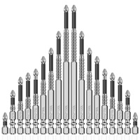 9/18Pcs Magnetic Nonslip Screwdriver Drill Bit Set Carbon Steel Impact Driver Cross Head Electric Drill Screwdriver Tips