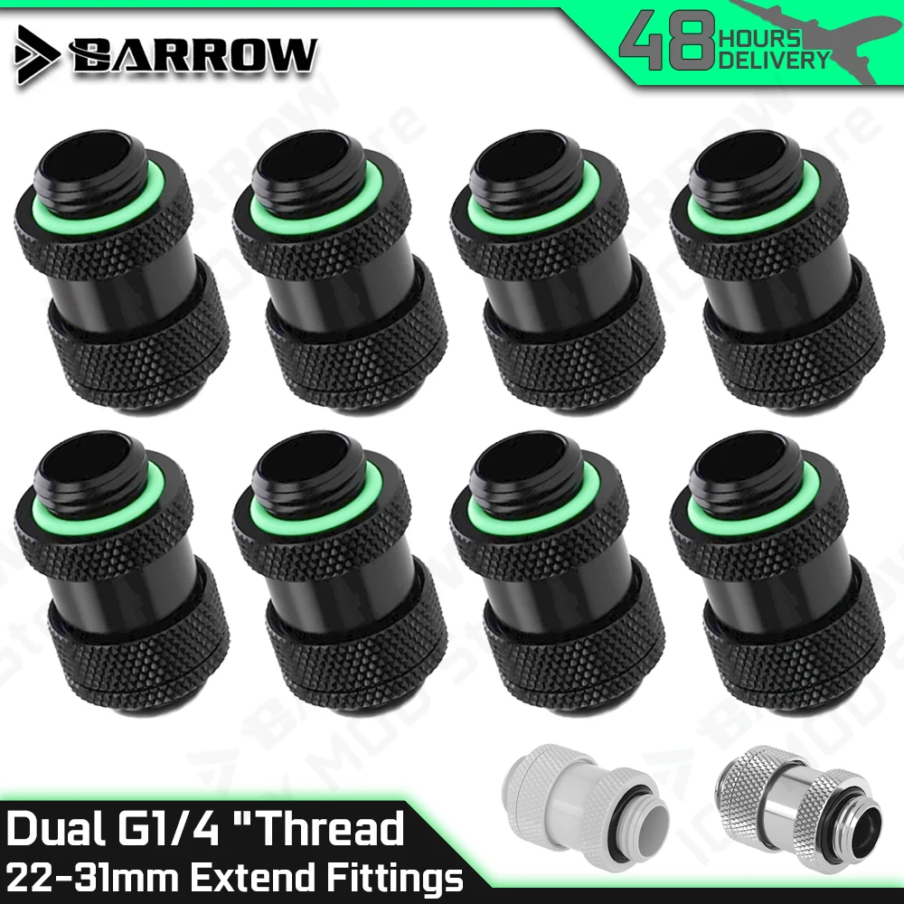 

Удлинительный разъем Barrow 22–31 мм G1/4 "двойная мужская латунная арматура ПК с водяным охлаждением MOD Металлическая док-станция TSSXK-A01