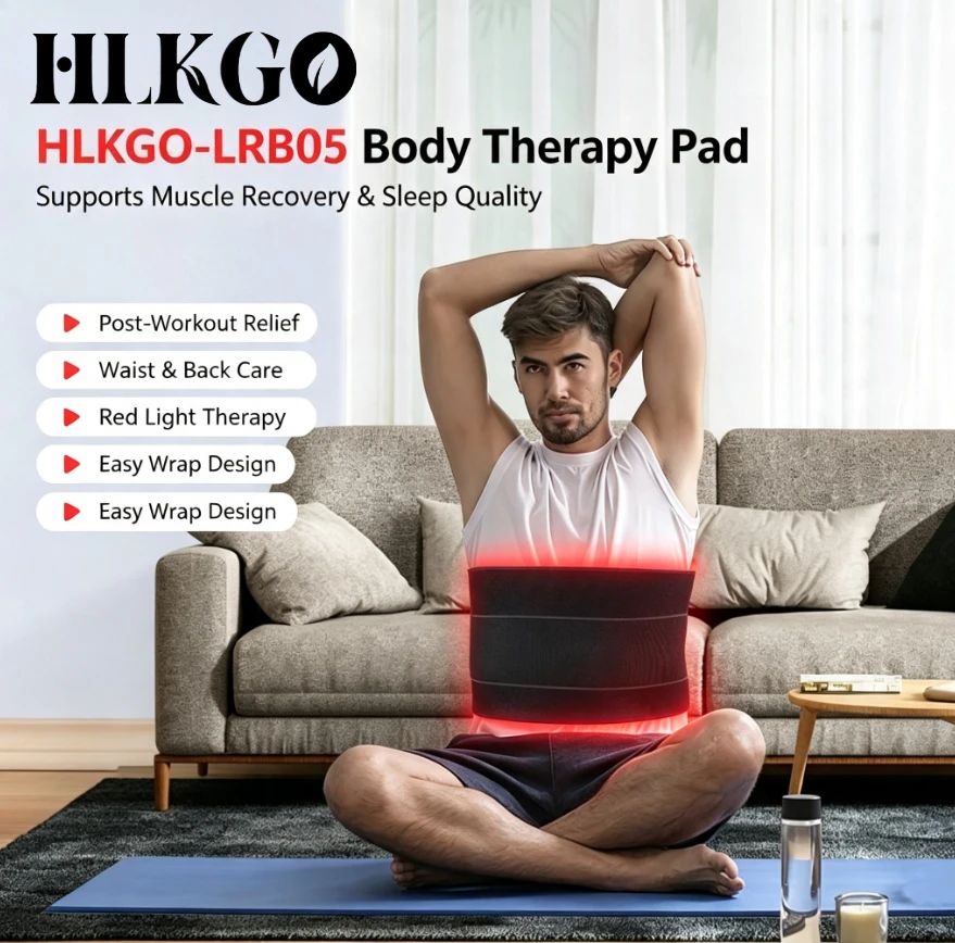 Wearable 3 in 1 LED Infrared Wrap – 660/850nm Light Pad for Back Shoulder Waist Pain & Slimming