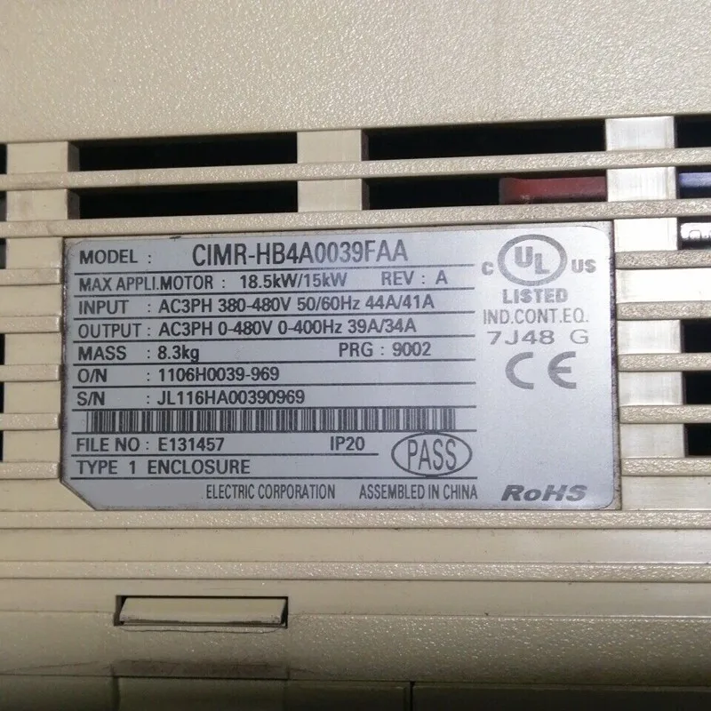 In Good Condition Inverter CIMR-HB4A0039FAA In Stock