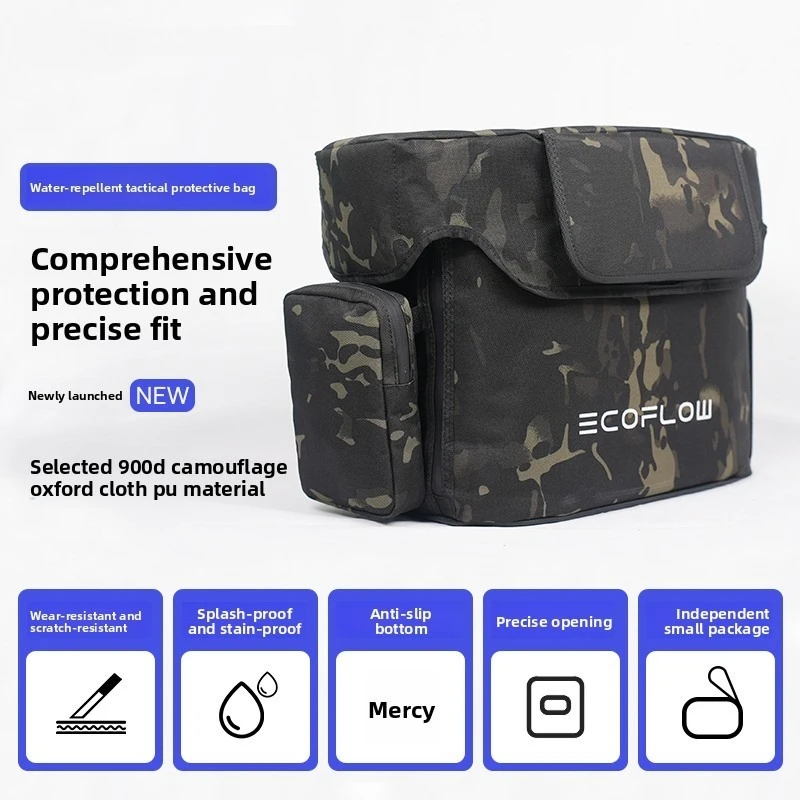 Camo Storage Bag For EcoFlow DELTA/RIVER Series Wear-resistant Waterproof Case