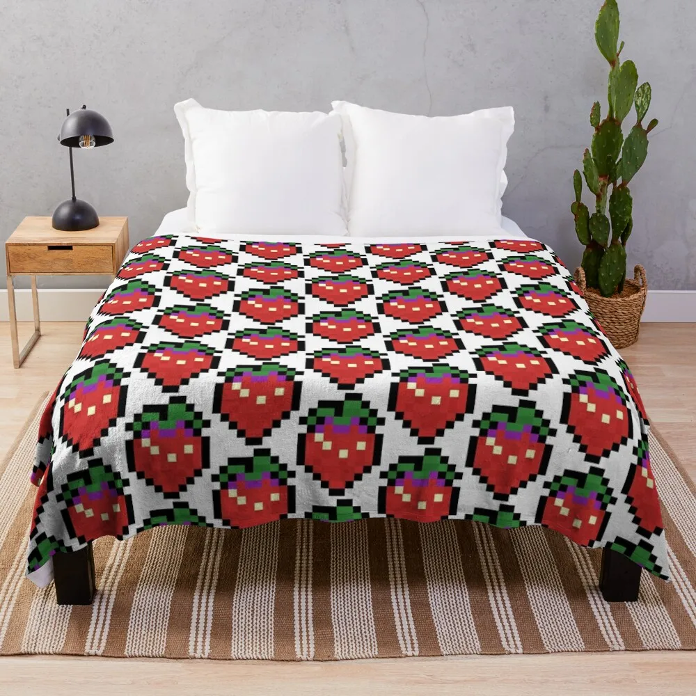 

Celeste - Strawberry Sprite Throw Blanket Flannels Blanket Sofa Blanket Luxury St Blanket