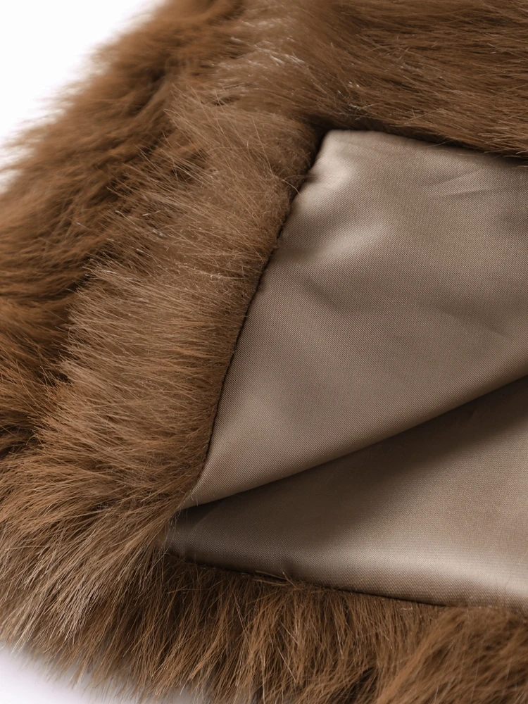 여성용 캐주얼 인조 모피 가디건, 턴다운 칼라, 긴 소매, 따뜻한 루즈 재킷, 2024 가을, 겨울, 레이디 솔리드 스트리트웨어, 패션