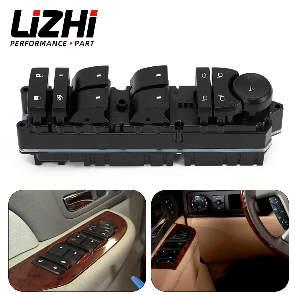 

Front Driver Side Power Window Master Control Switch w/ Folding Mirror Switch Fit for Chevy Silverado 11-13 20835553AD 25783951