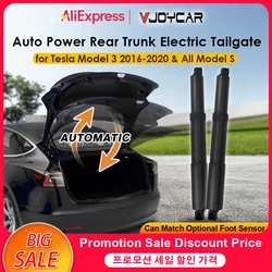 VJOYCAR-maletero trasero de potencia automática para Tesla Model 3 S, elevador automático eléctrico, aplicación de puerta trasera, Control de pantalla clave, Sensor de pie opcional