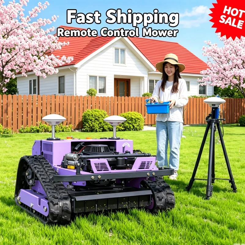 Customized Fast Shipment Remote Control Lawn Mower Lawn Mower Robot Self Propelled Lawn Mower Eco Friendly For Eco Farm