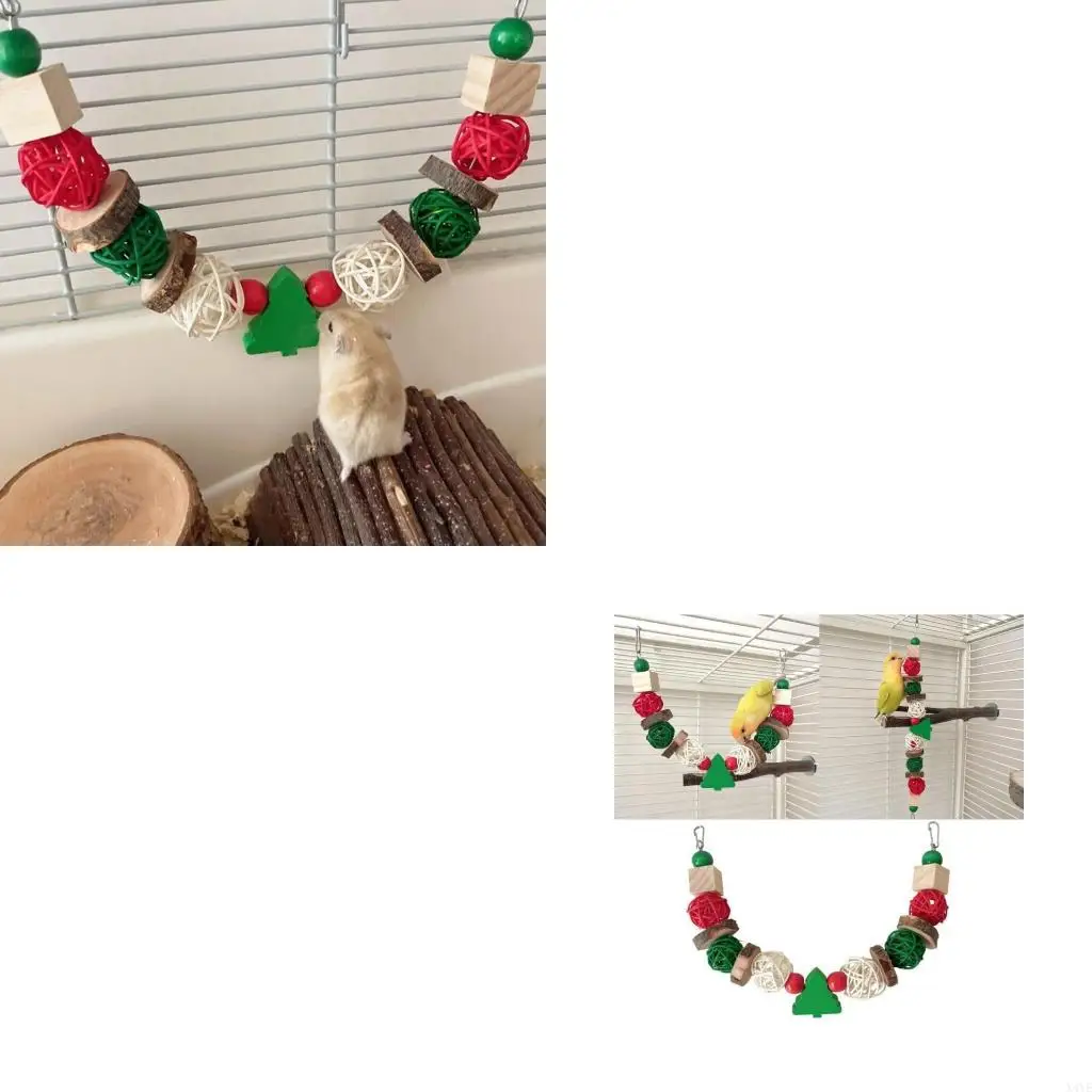 

X4YE Parrots Cage Christmas Decoration Corn Cluster Toy for Bird Timothy Toy