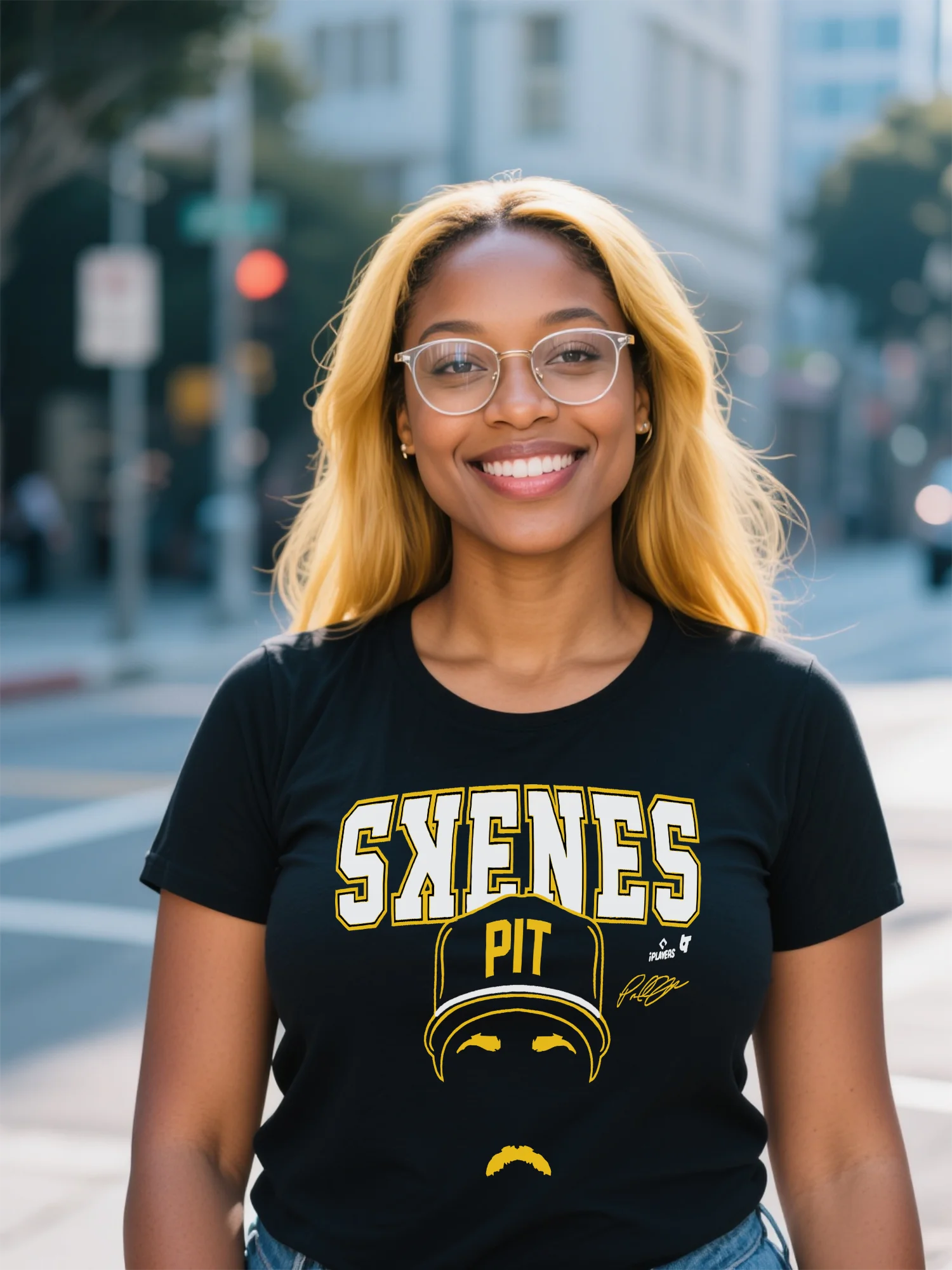 Premium-Damen-T-Shirt – High-Street-Neon-Print und Tribal-Print, Rundhalsausschnitt aus weicher Baumwolle, Sommer-Essential