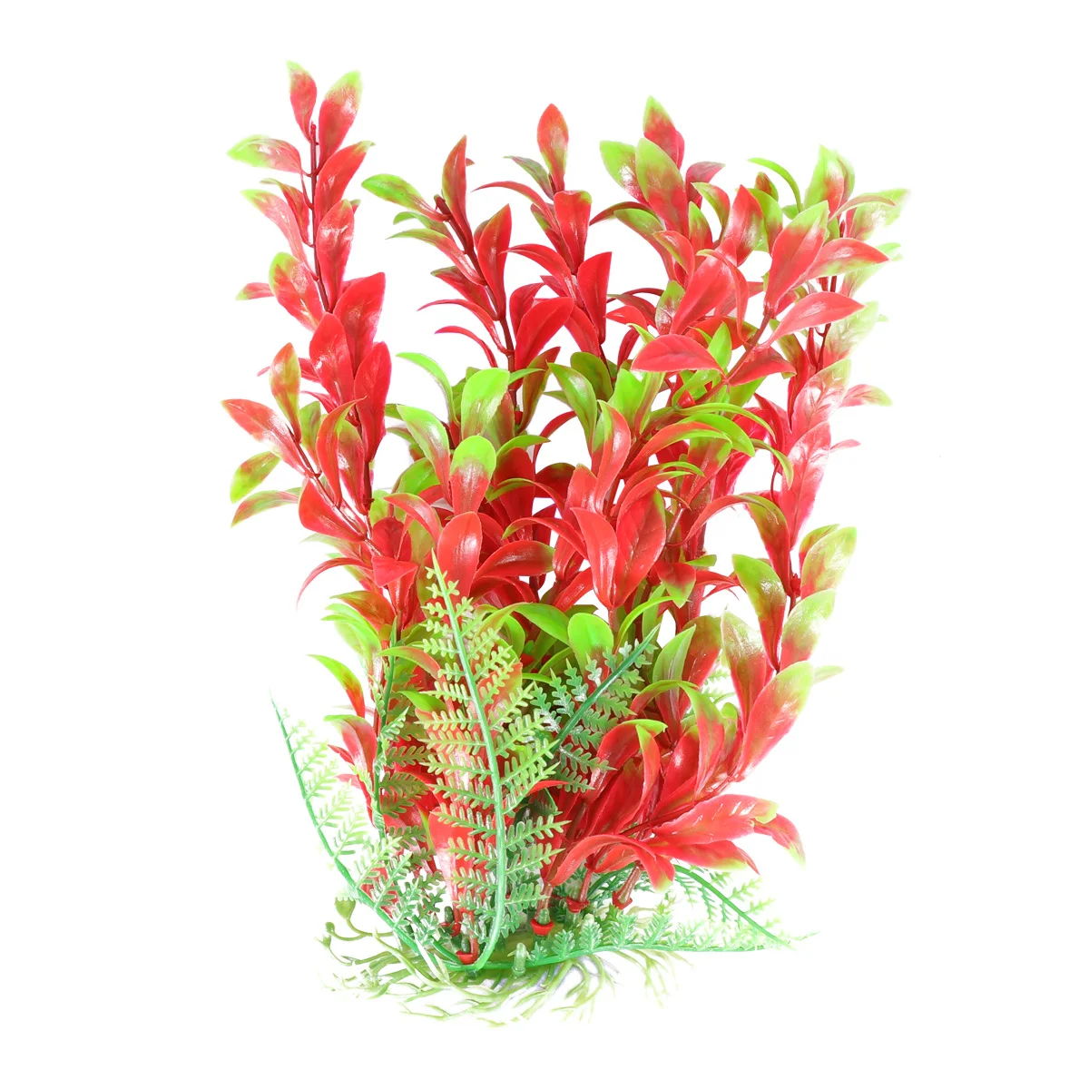 

Aquarium Artificial Water Plants Set Red Simulated Aquatic Plant Mini Ornament Ceramic Base Fish Tank Decoration Landscape