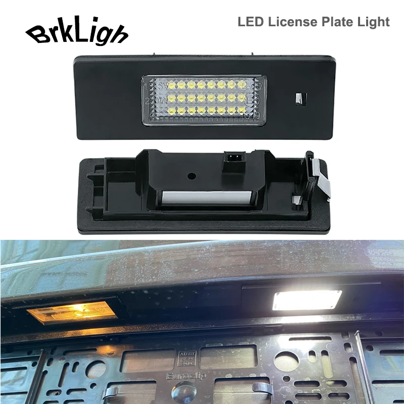 

2Pcs Canbus LED License Plate Lights Rear Number Lamps White For Mini Cooper Clubman R55 Countryman R60 Paceman R61 Car-Styling