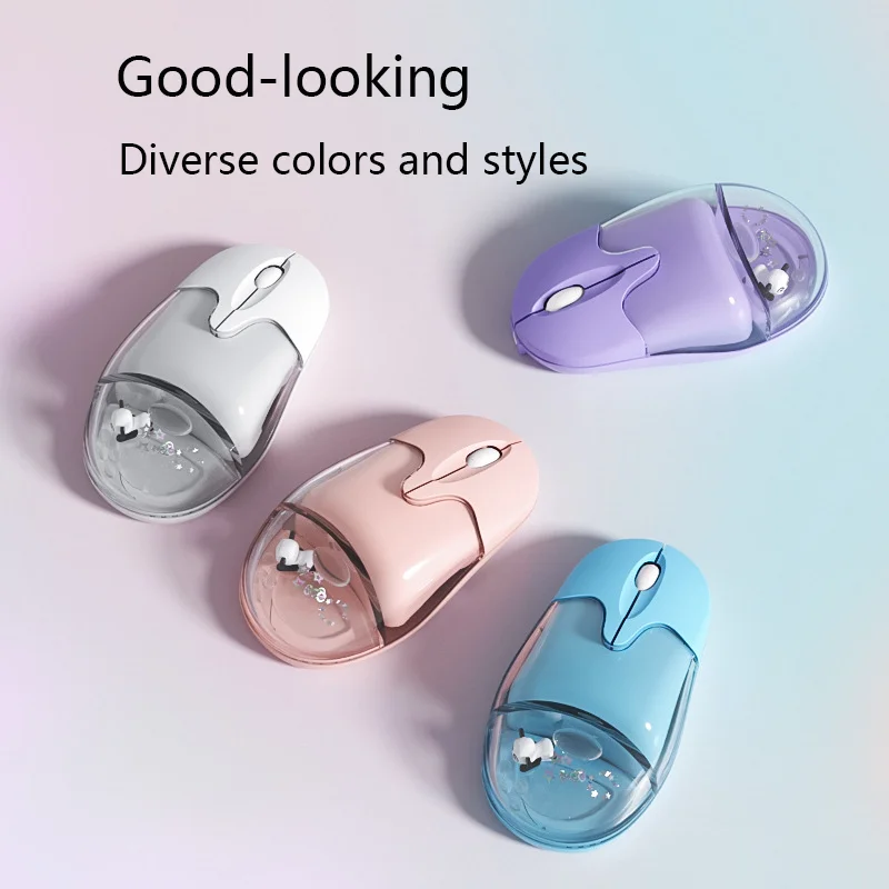 Starry Sky Plush Mouse Bluetooth 2.4G Dual-Mode Color Backlight Low Noise Button Rechargeable Long Battery Life Mouse Office Use