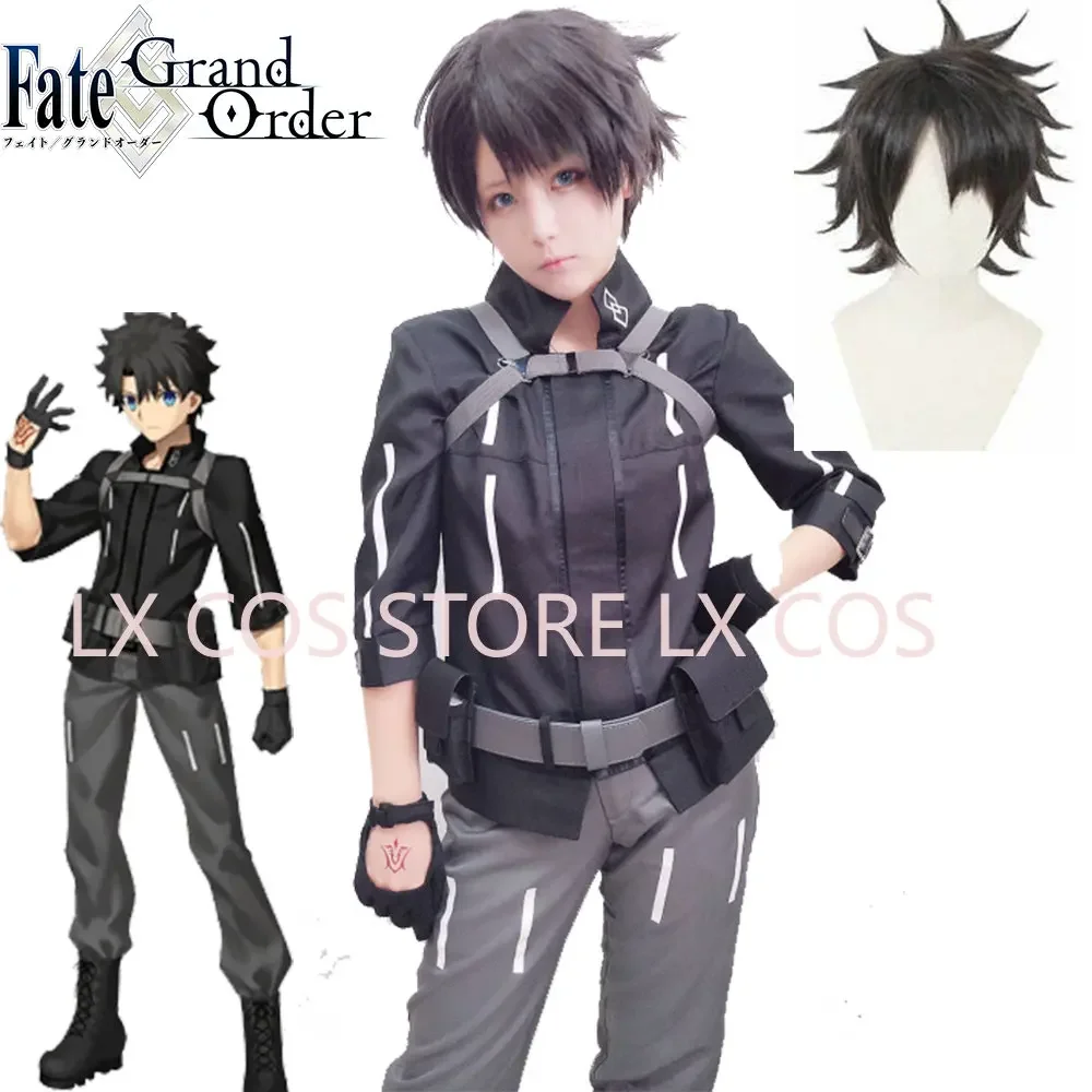 FGO Fate Grand Order Fujimaru Ritsuka Cosplay Costume Men Uniform Halloween Party Cos Anime Clothes