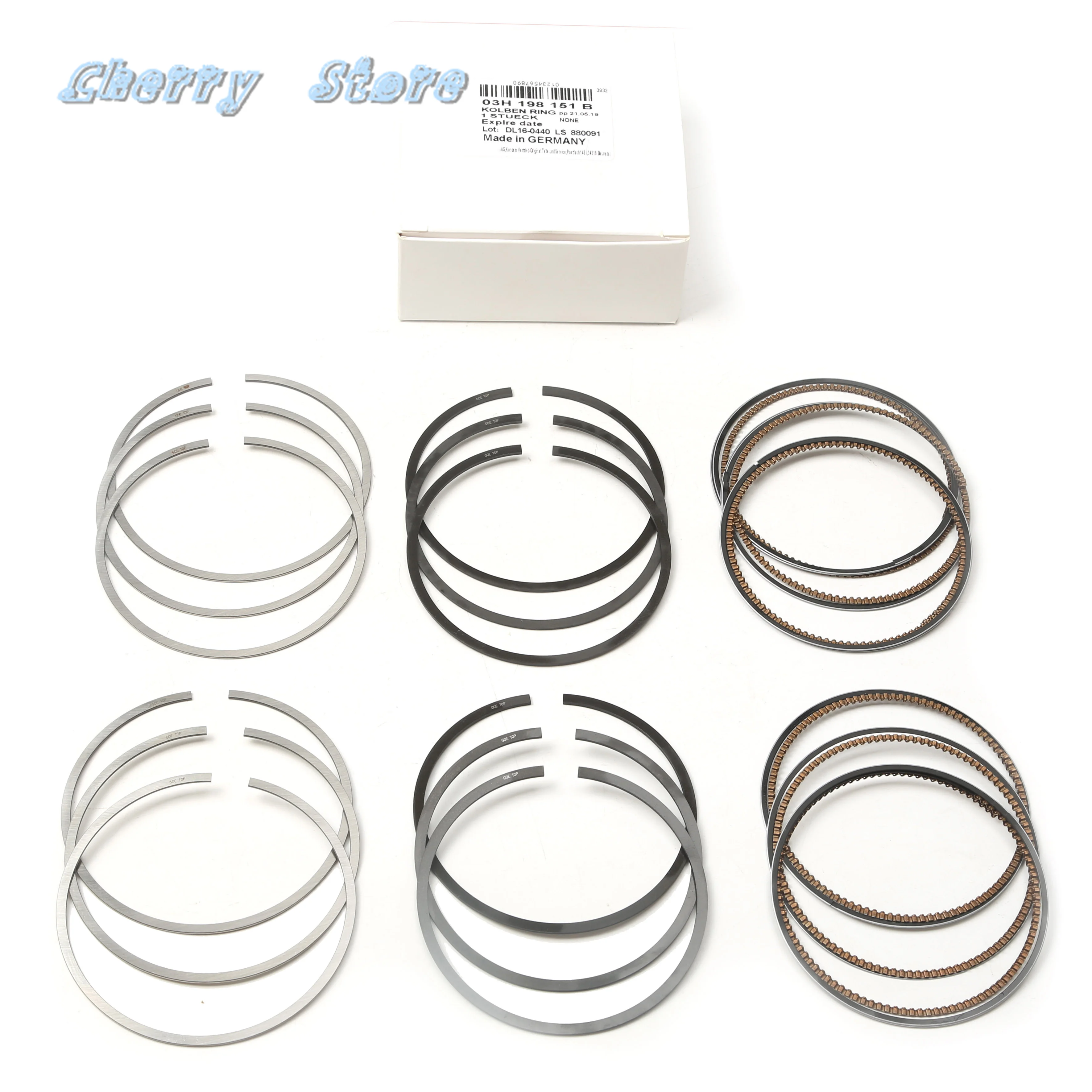 

Engine Piston Rings Set For VW Passat CC Phaeton 3.6L CHNA Audi Q7 2007-2015 Skoda Superb 03H198151B WG1211838