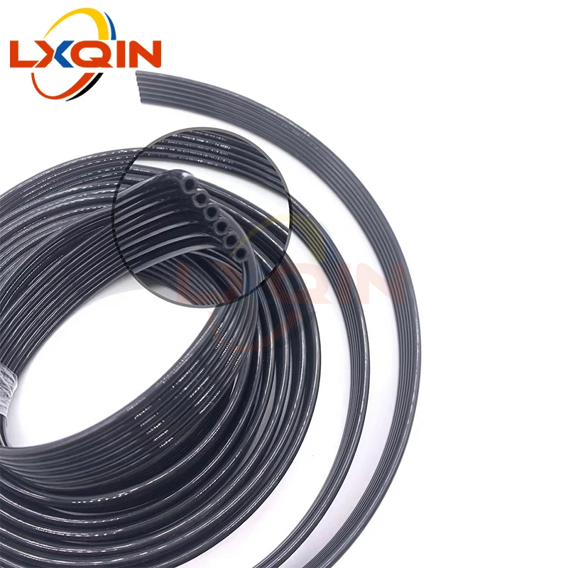 

LXQIN 25m/lot 6 lines feeding tube Water based / Eco solvent /UV ink tube for large format printer ink system ink tube hose