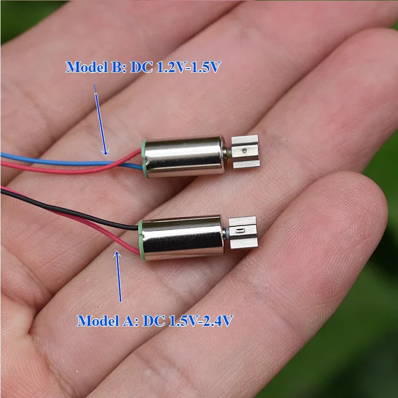 1PC 6mm*12mm Coreless Vibration Vibrator Motor DC 1.2V 1.5V 2.4V Large Torque Large Vibration Force for Toothbrush Toy Massager