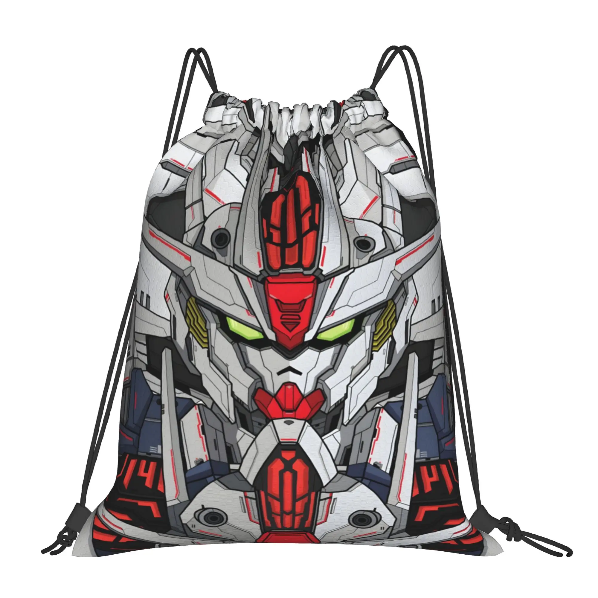1 pc Aerial Gundam the Witch from Mercury Anime  Drawstring Bags Travel Storage Backpack School Shoe Bag