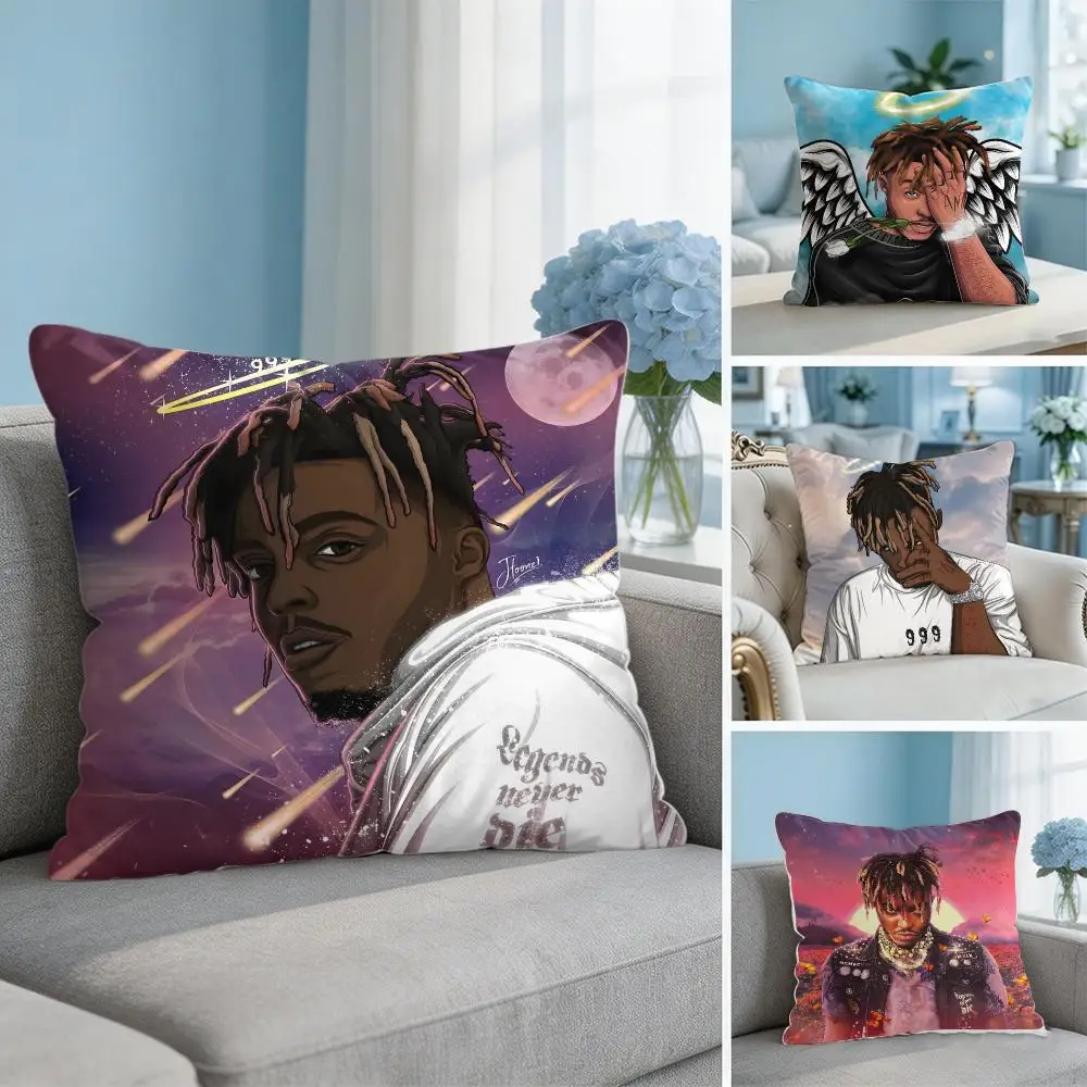 J-Juice The Party Never Ends W-WRLD Cushion Cover Short Plush Throw Pillow Cover Hidden Zipper Cutecore Sofa Bedroom Home Decor