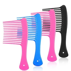 Wide Tooth Smooth Hairdressing Comb Big Size Wet Long Curly Hairbrush Salon Detangling Hair Styling Tools Coarse Wide Spikes