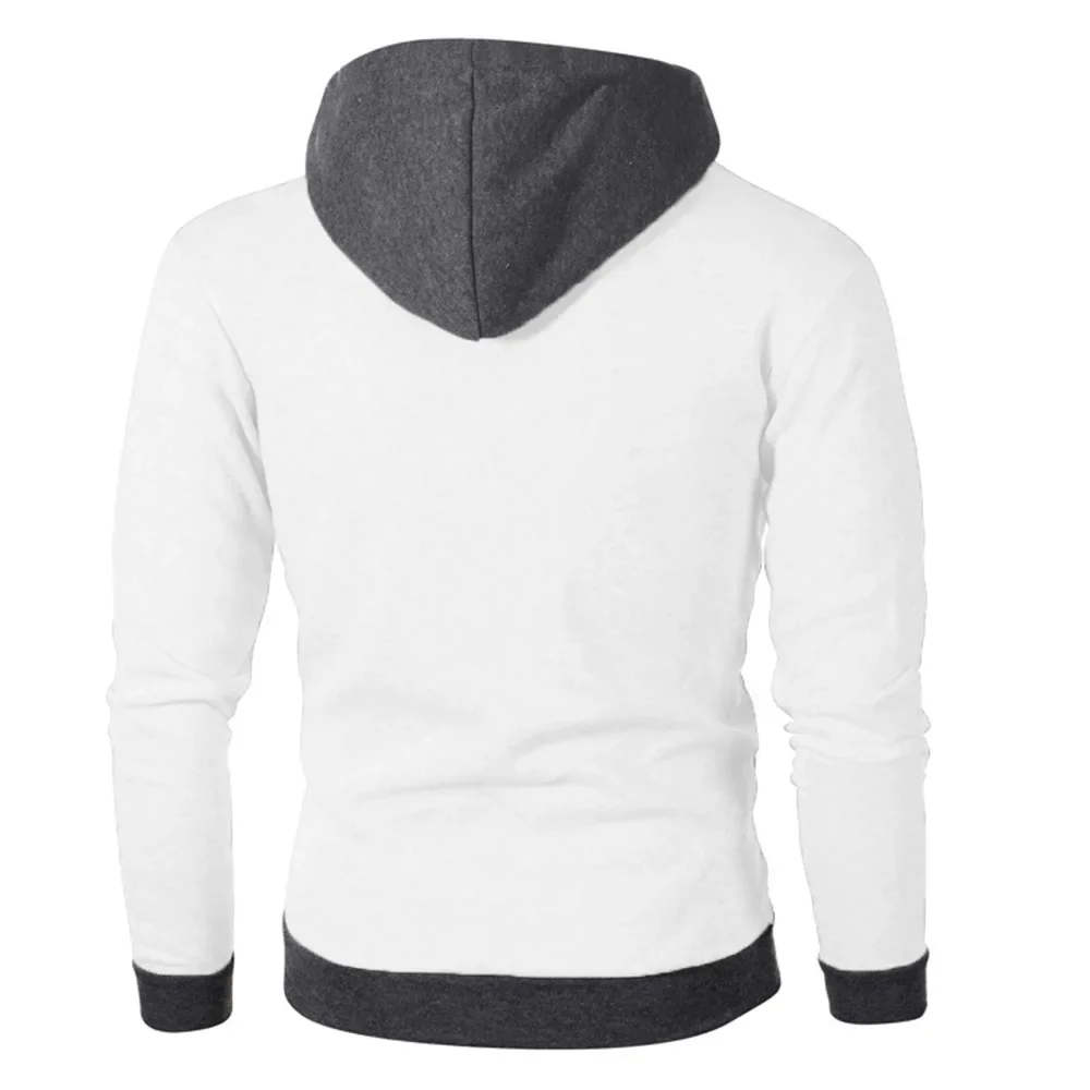 Zip Up Herren Hoodies Herbst Winter verdicken Fleece männlich schwere Kapuzenjacke warme Mäntel Outdoor-Jacken für Männer – Detail 8
