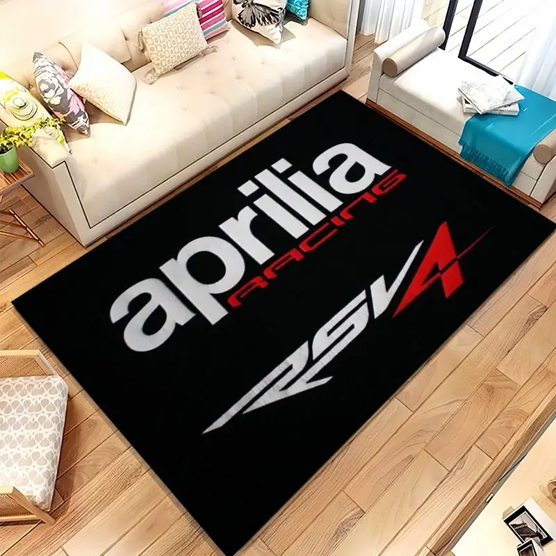 Retro A-Aprilia Racing Car Moto Living Room Non-Slip Area Rug Soft Carpet for Bedroom  Playroom Sofa,Home Decor Doormat Gift