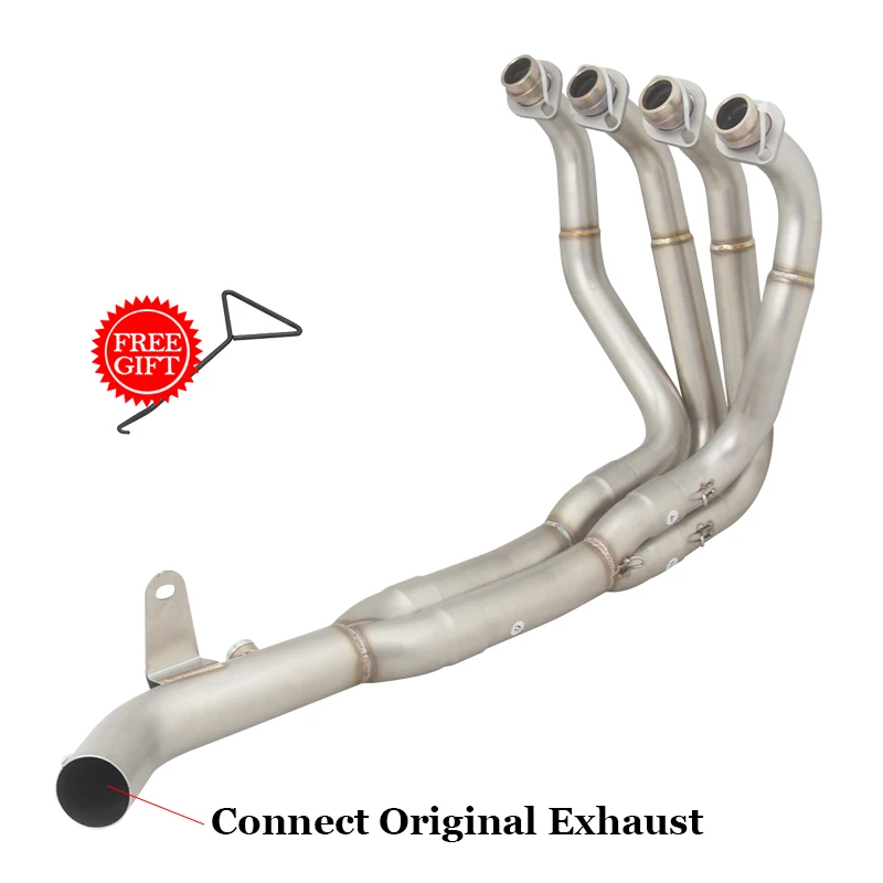 Slip Op Motorfiets Uitlaat Escape Volledige Systeem Uitlaat 51mm Header Front Link Pijp Voor KAWASAKI Z900 A2 35KW 70KW 2017 - 2024