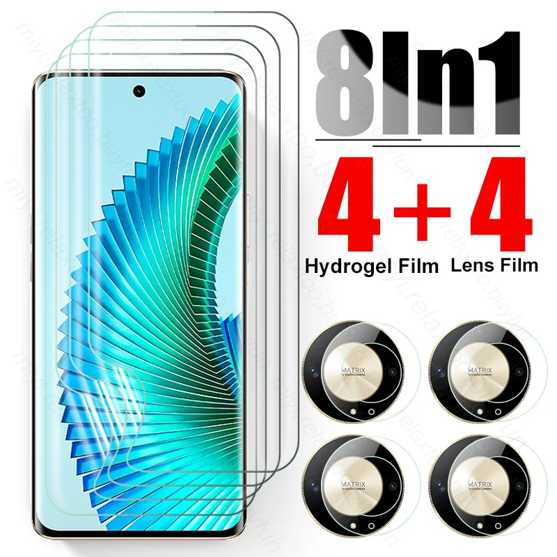 Мягкая Гидрогелевая пленка 8 в 1 999D, Защита экрана для Honor Magic6 Lite, фотокамера, Защитное стекло для Honer Magic 6 Lite 6Lite