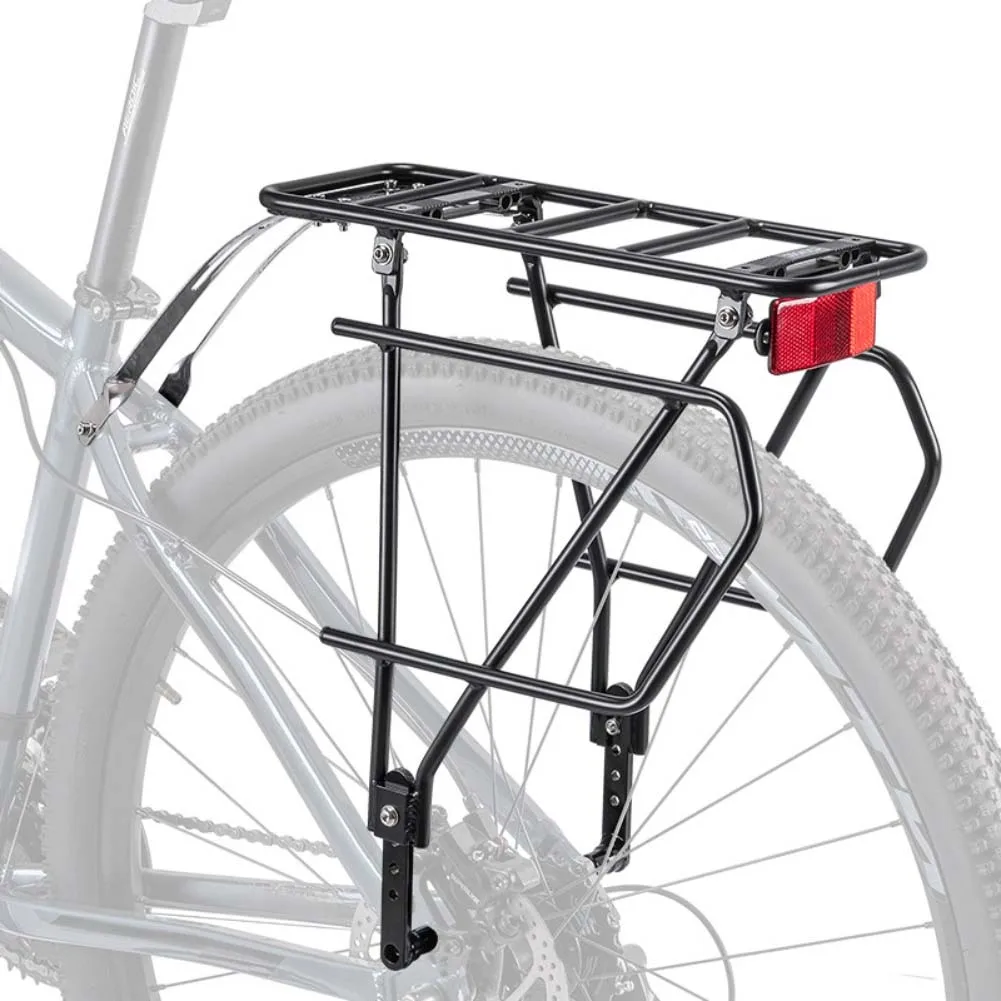 

Rear Seat Rack For Bike Mountain Road Touring Cargo Carrier Fits Standard Frame With Stable Triangular Support