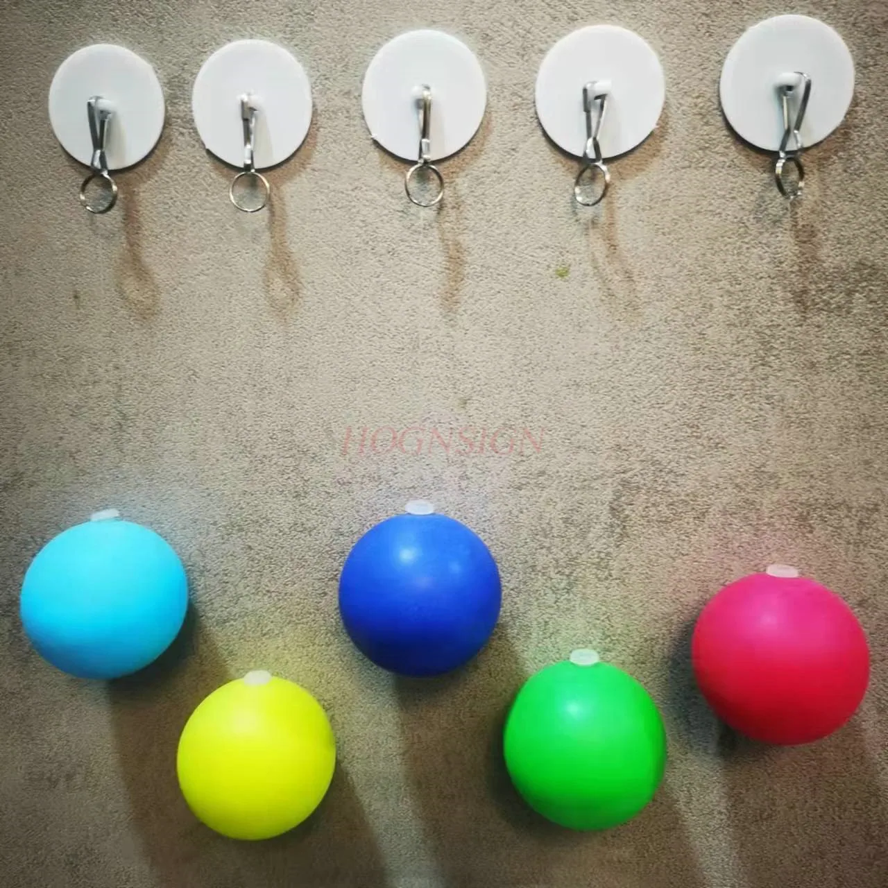 매달린 비전 탁구 트레이너, 자기 훈련 도구, 어린이 운동 눈 교정 훈련 공 색상, 5 개