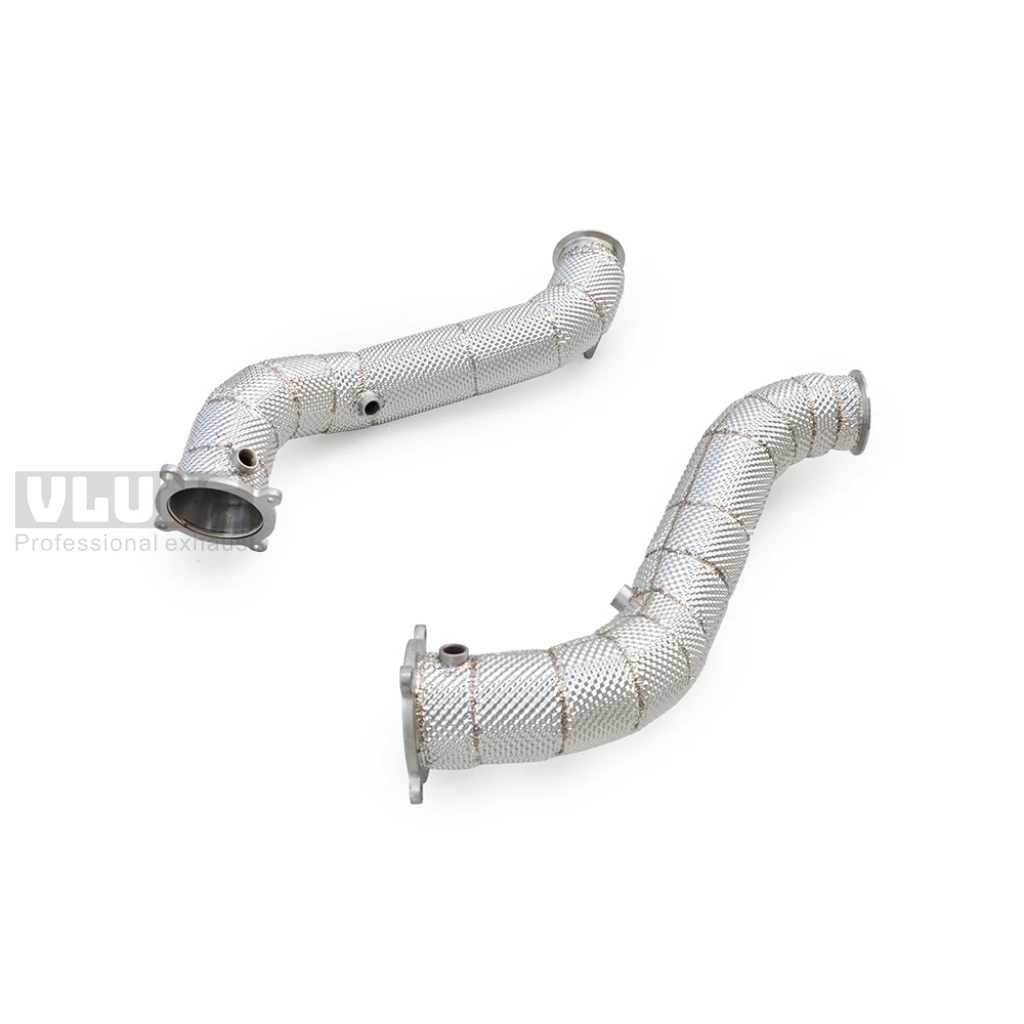 Stainless Steel Exhaust Downpipe With Heat Shield For McLaren 720S 2017-2023 High Flow Performance Tuning Exhaust