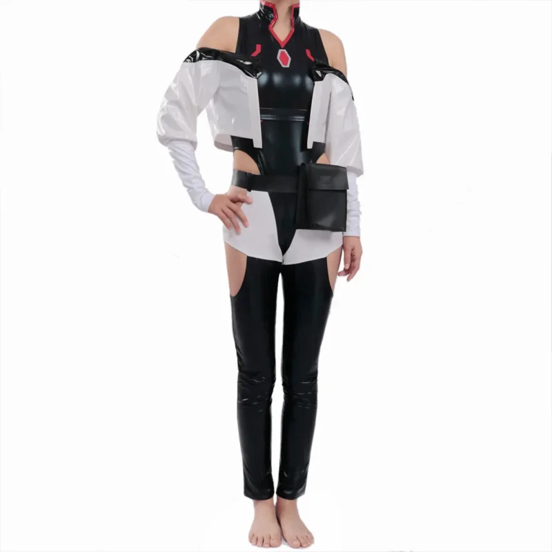 أزياء أنيمي Cyberpunk Edgerunners لوسي التأثيرية بدلة قفز سترة شعر مستعار بدلة كاملة أزياء الهالوين للنساء