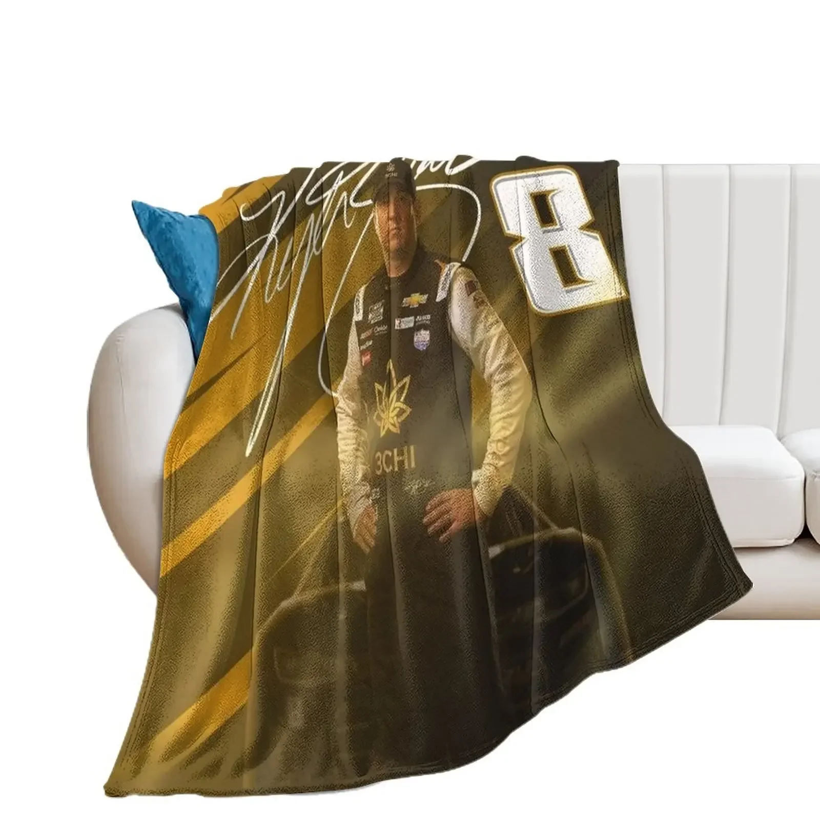 kyle busch Throw Blanket halloween Blankets For Bed Hairys Blankets