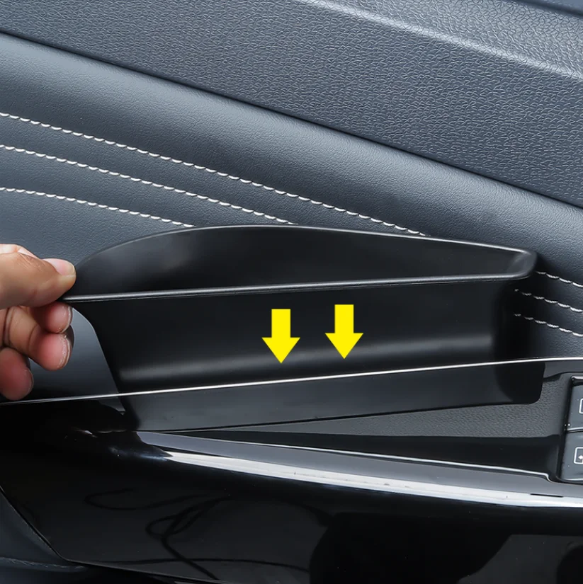 ل VW Volkswagen ID.4 GTX Crozz 2021 2022 باب السيارة الجانب وحدة التحكم مسند الذراع حاوية علب التخزين المركزية قفاز المنظم #3