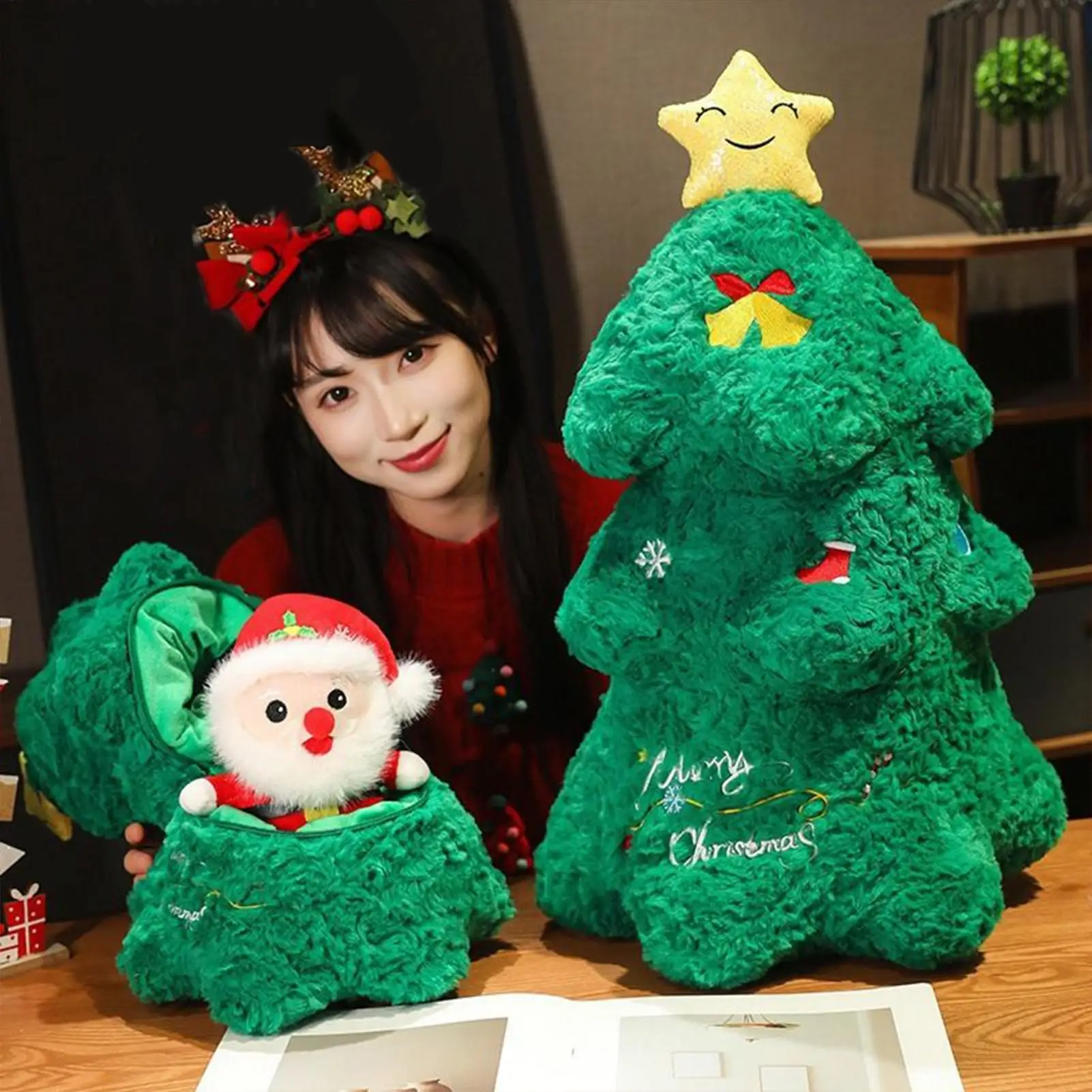 

Рождественские мягкие игрушки Санта-Снеговики Праздничный домашний декор Мягкие плюшевые игрушки Мягкие игрушки для спальни Гостиная Школьное общежитие