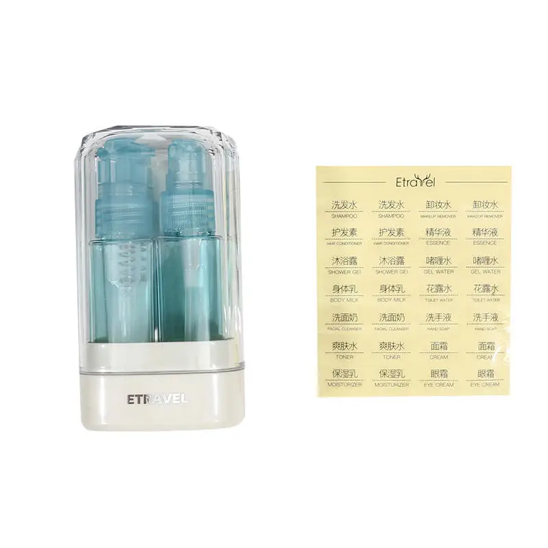 Garrafa de engarrafamento de viagem portátil multi-função shampoo produtos de cuidados com a pele dispensador garrafas de armazenamento spray recipiente de imprensa vazio