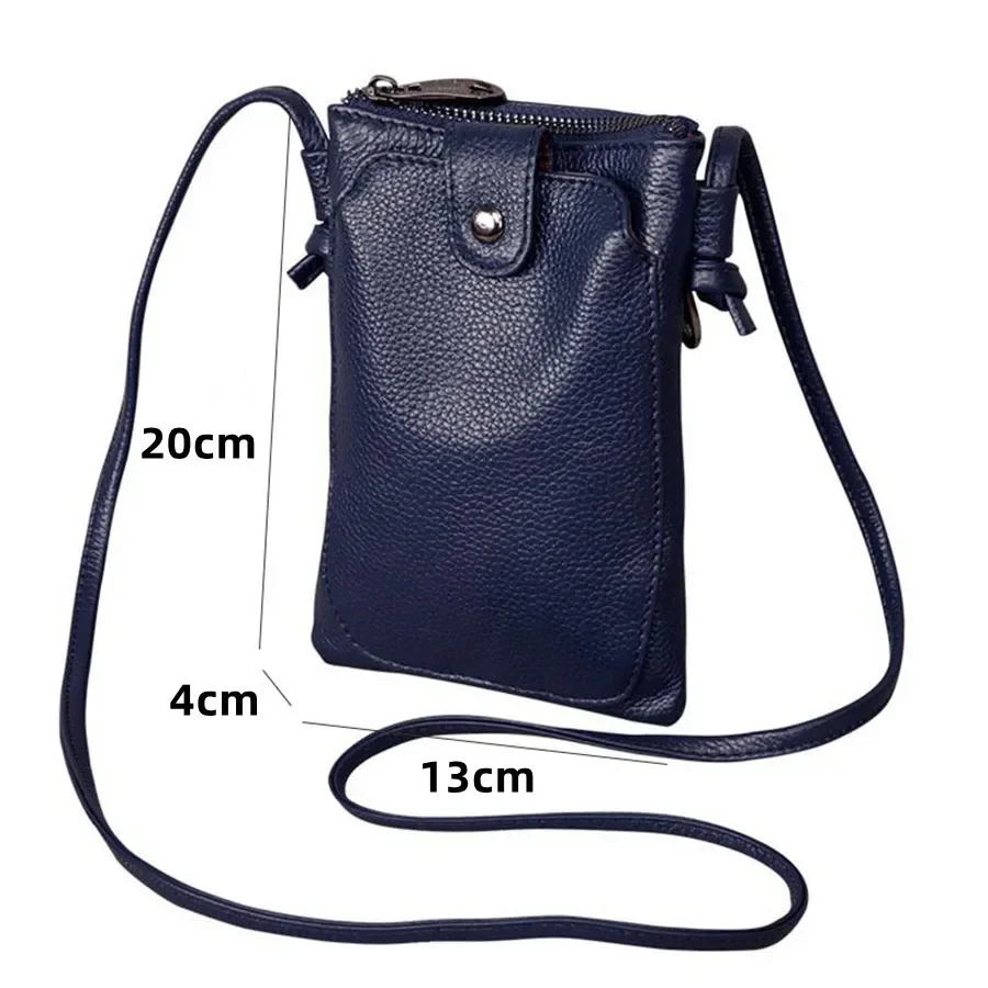 Mini bolsa de embreagem de couro genuíno para mulheres, sacos crossbody, bolsa de ombro macia, pequena, mensageiro, nova chegada, 2023