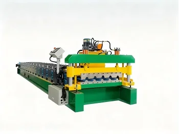 High Efficiency HK Single-Layer Steel Roof Tile Machine with Motor & Pump Durable for Roofing Projects