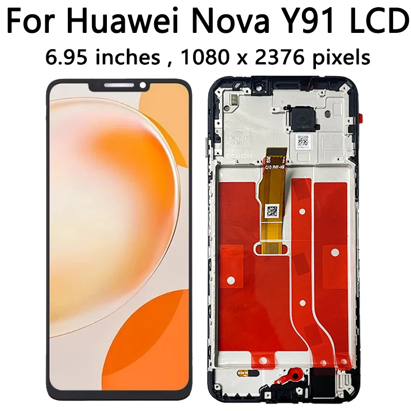 Nova Y91 Screen For Huawei nova Y91 STG-LX1 LX2 Lcd Display Touch Screen Digitizer Assembly For HUAWEI Enjoy 60X STG-AL00 LCD
