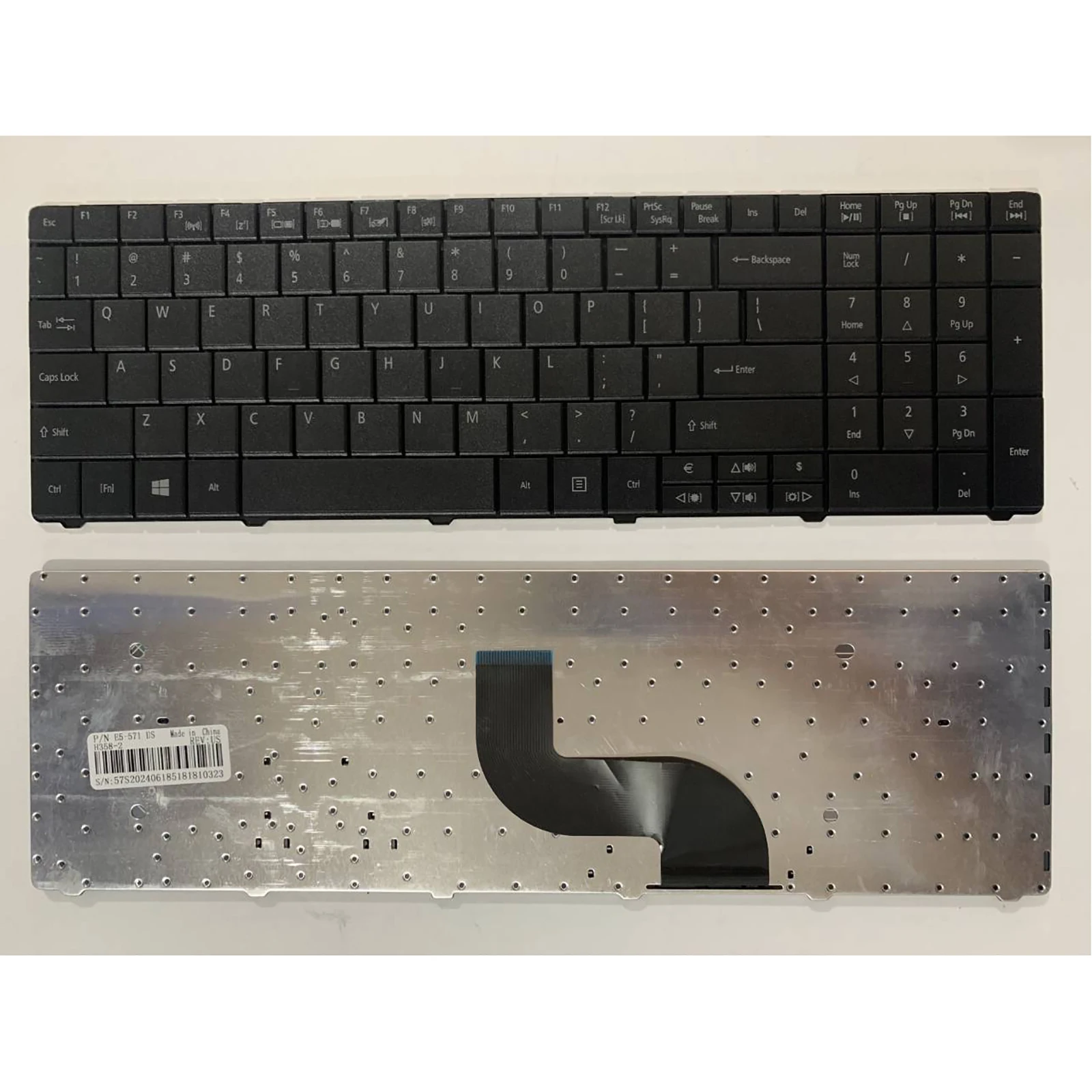 

US Keyboard for ACER Aspire E1 E1-521 E1-531 E1-531G E1-571 E1-571G MP-09G36GB-6981W NKI171303 no pointer no backlight