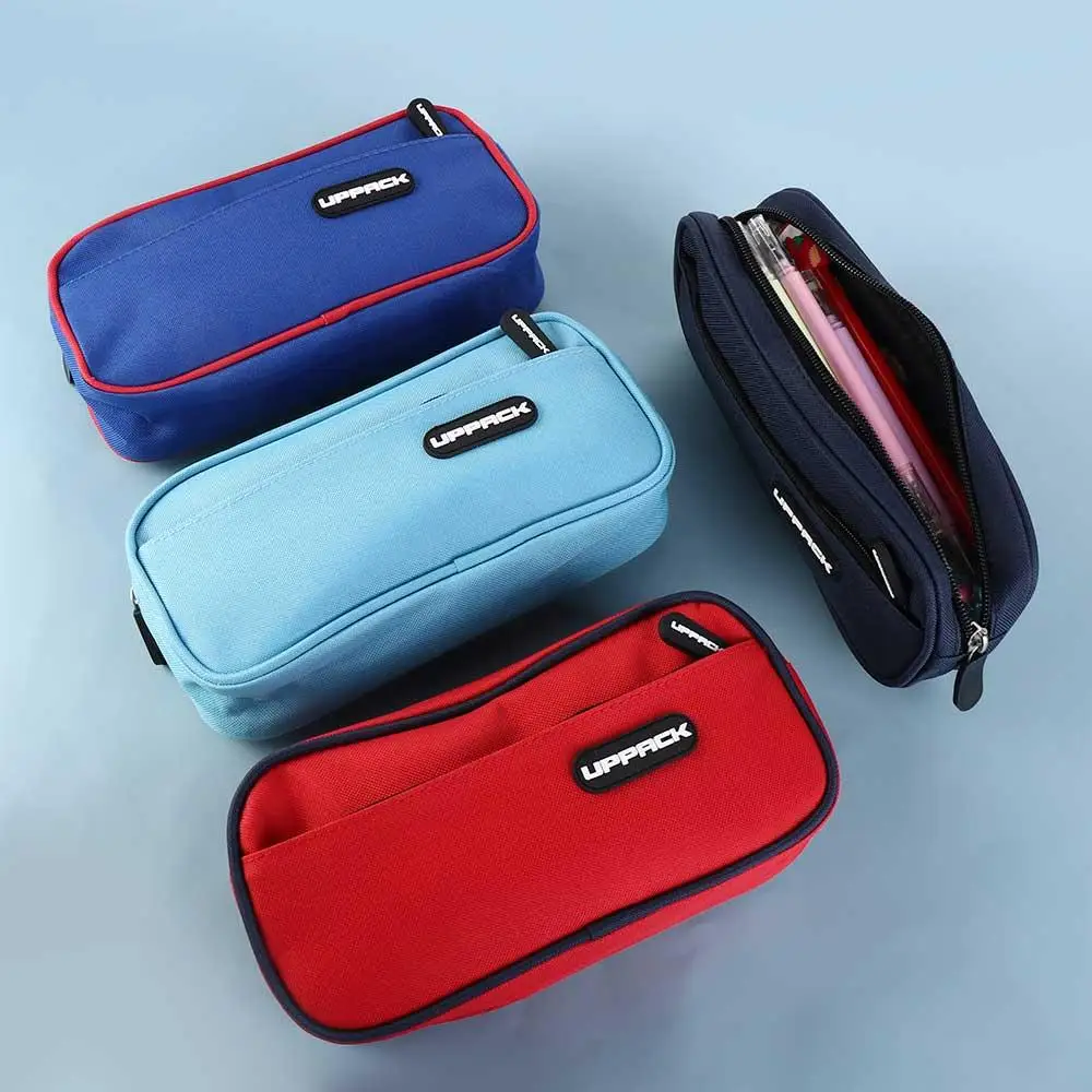 الإبداعية Kawaii الأطفال صبي فتاة كبيرة الطلاب صندوق أدوات مكتب مقلمة أكياس قلم رصاص حقيبة القلم