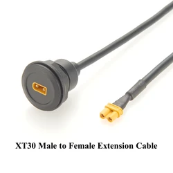 XT30 Male to Female Extension Convertor Cable XT30 Flush Panel Mount Charging Cord for RC Lipo Battery FPV Drone Portable Power