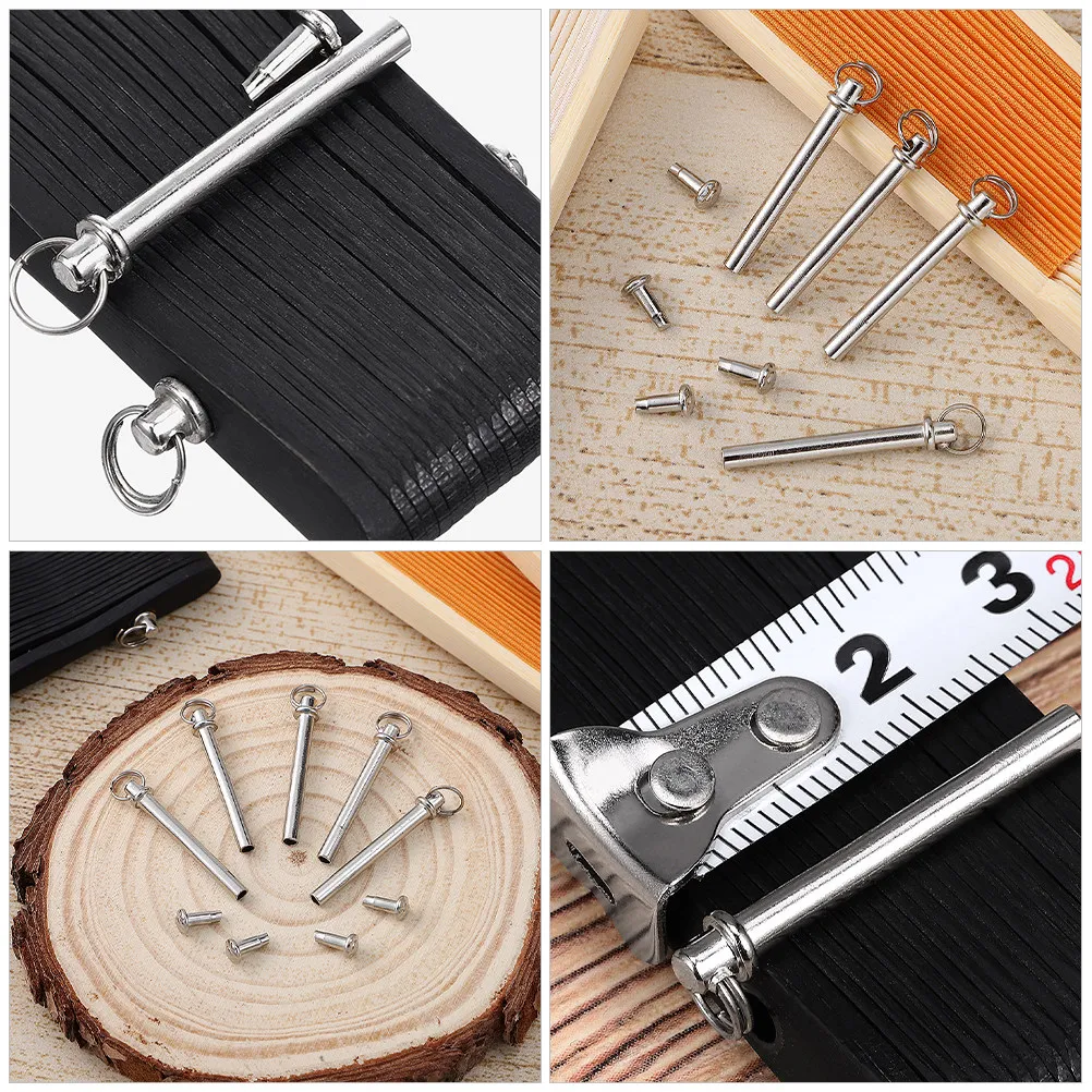 5Sets Folding Fan Shaft Rivets and Nuts Repair Kit Metal Solid Stainless Steel Replacement Parts Hand Fan Accessories