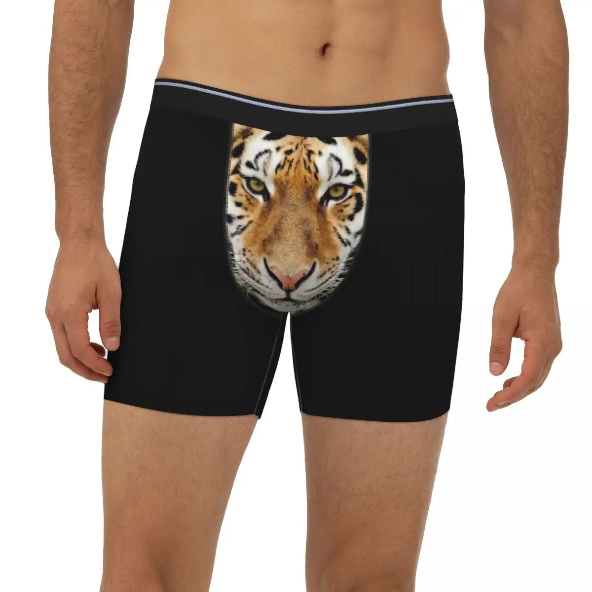 Tiger Underpants Breathbale Panties Male Underwear Print Shorts Boxer Briefs extended underwear