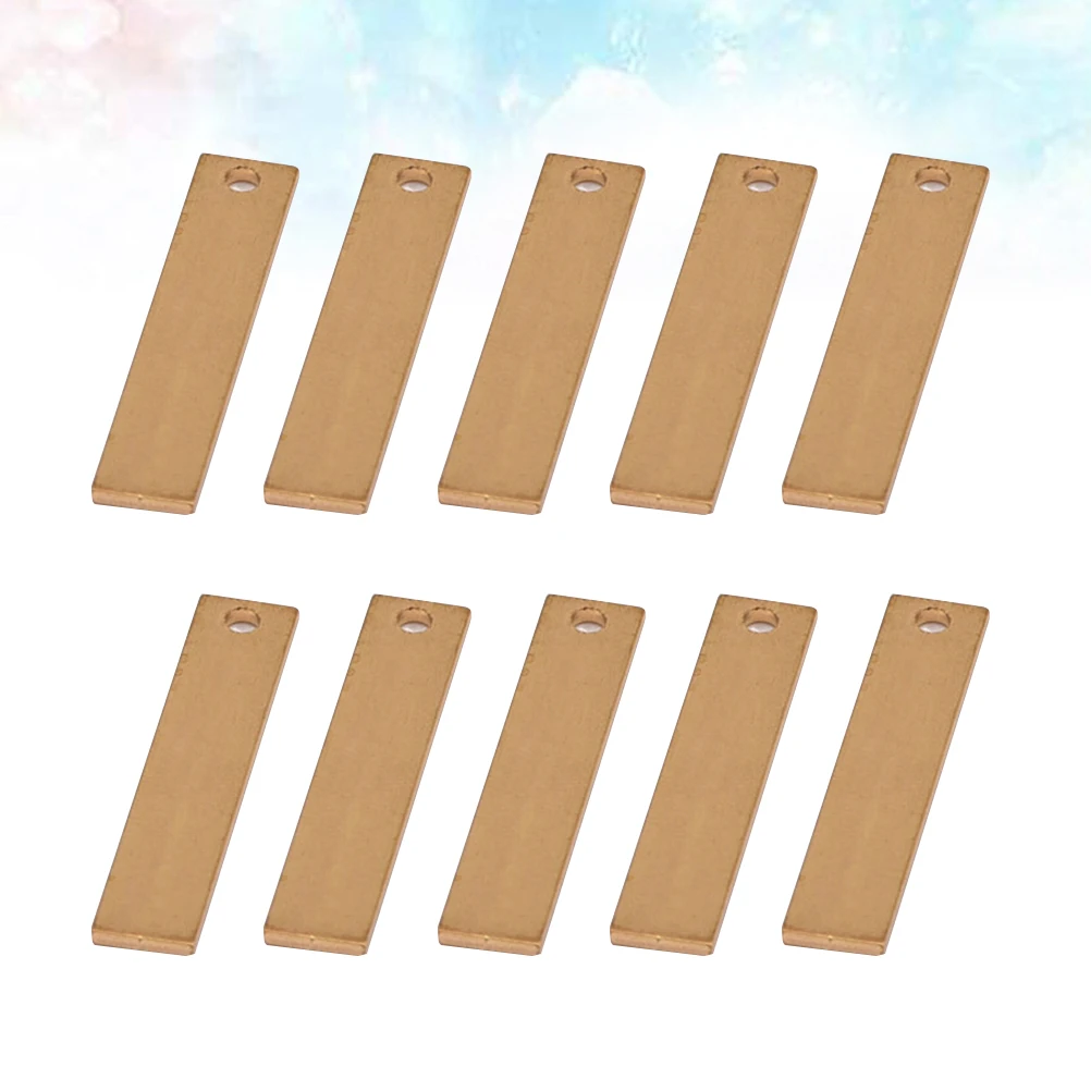 

50pcs Copper Pendant Charms DIY Jewelry Making Pendants Disk Triangle Shape Creative Stylish Gifts Craft Supplies