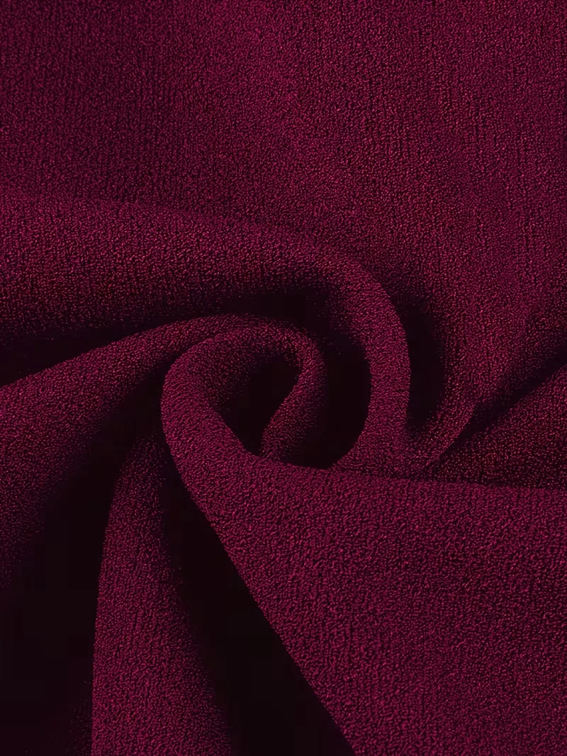 Damen Sexy Tiefer V-Ausschnitt Lotusblatt-Ärmel Sommer Einfarbiges Cocktail-Party-Kleid mit Unregelmäßigem Rüschensaum – Detail 17