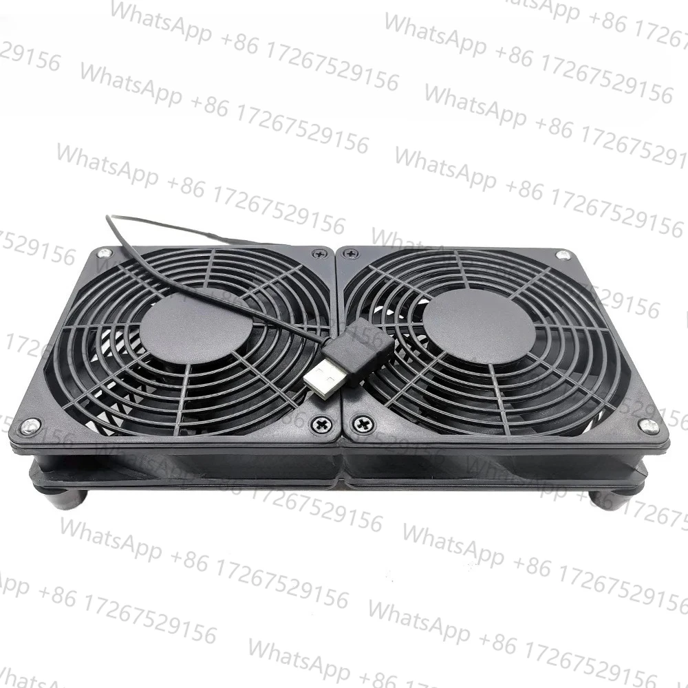 usb Router Cooling Fan DIY PC Cooler TV Box Wireless Quiet DC 5V USB power 120mm fan 120x25mm 12CM W/Screws Protective net