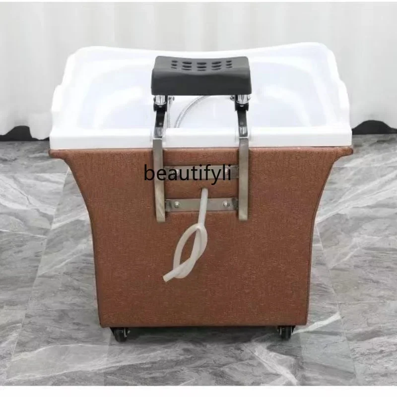 

Hair Care Center Water Circulation Fumigation Hairdressing Physiotherapy Basin Barber Shop Movable Head Therapy Basin Ear