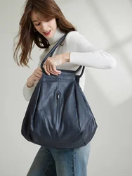 Fashion Tote Women's Bag Large Capacity Casual Shopping Travel Genuine Leather Shoulder Bag