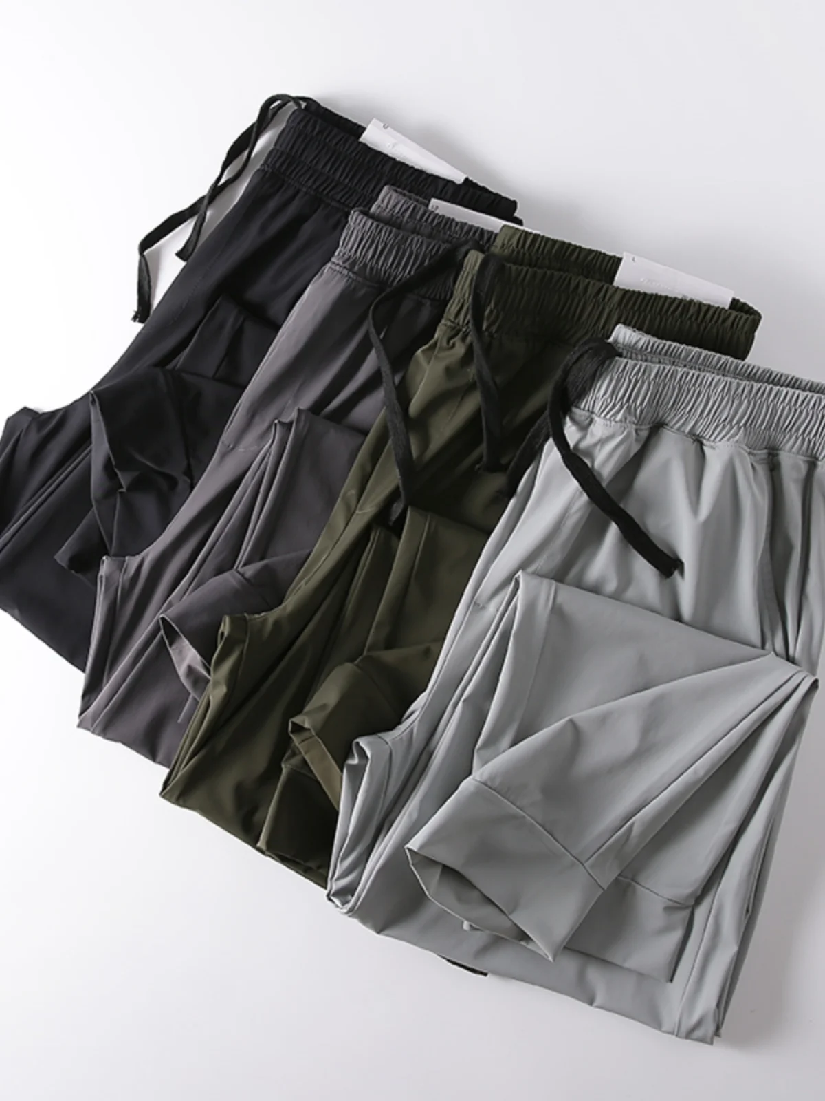 

Летние мужские спортивные повседневные длинные брюки для активного отдыха, дышащие, быстросохнущие, эластичные, в японском стиле, молодежные, тонкие, дышащие