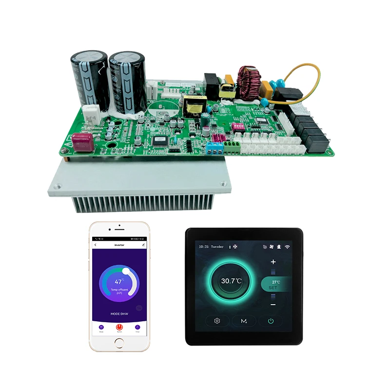 

Commercial Air to Water WiFi Heating Pool Heat Pump Controller PCBA Control Board